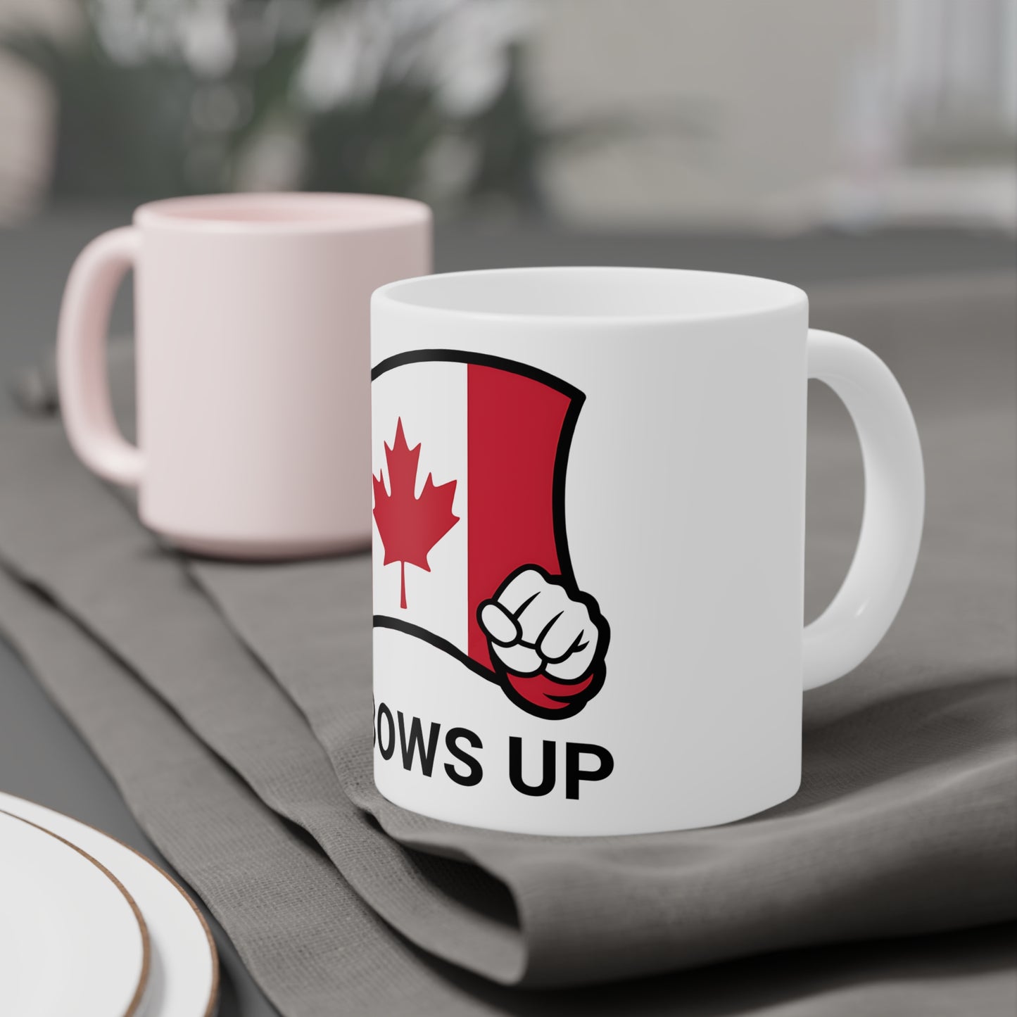 Elbows Up Canadian Ceramic Mug - 15oz/20oz