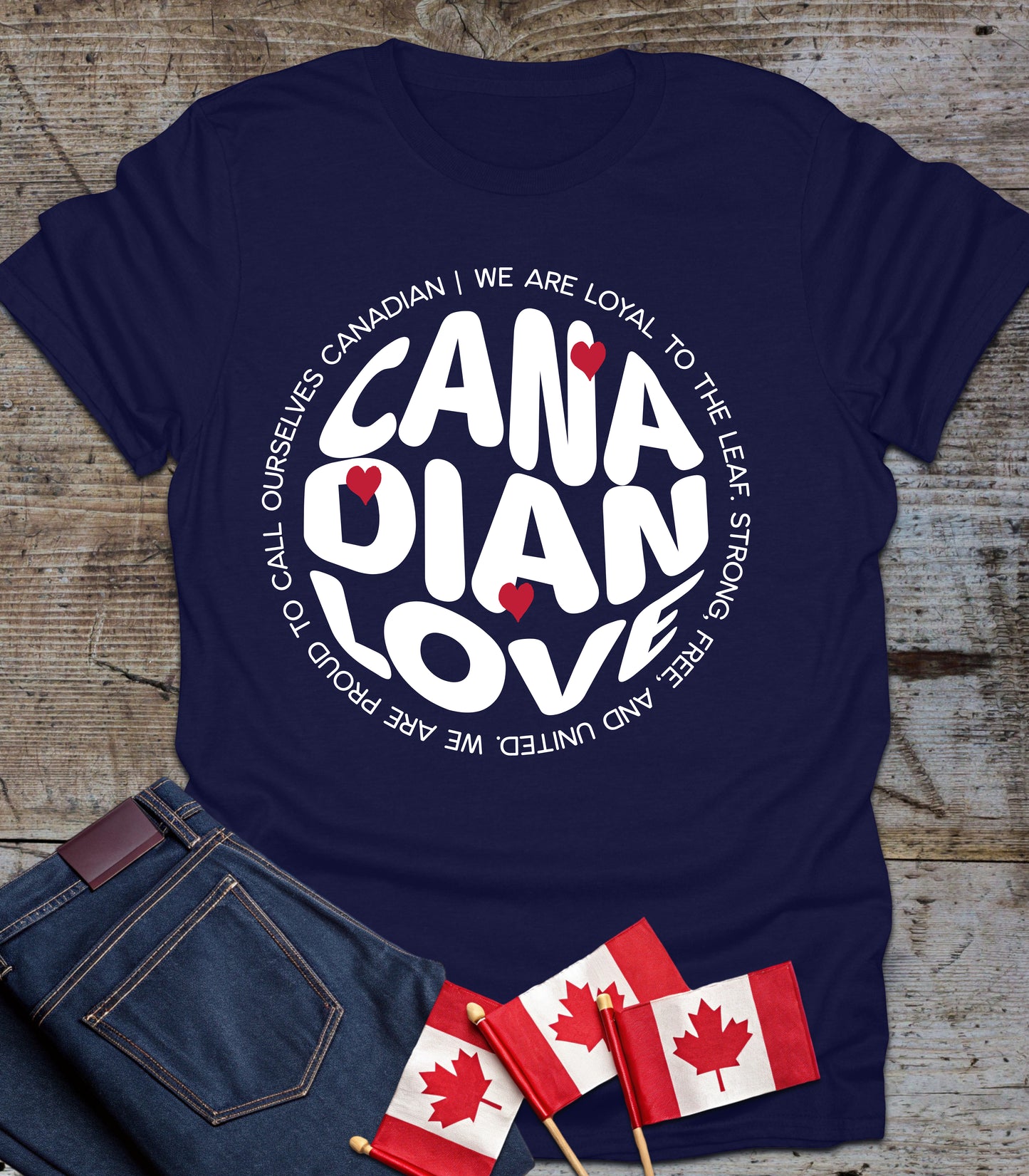 Canadian Love Unisex Softstyle T-Shirt - Proud to be Canadian