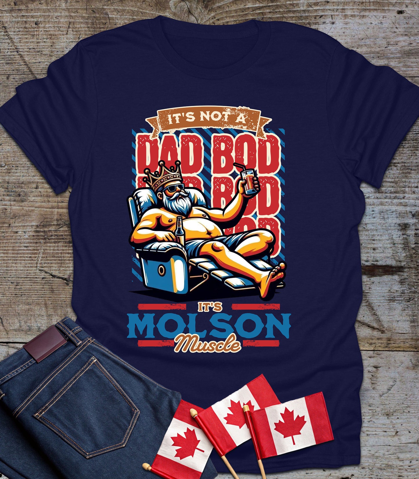 Funny Dad Bod - Molson Muscle Tee