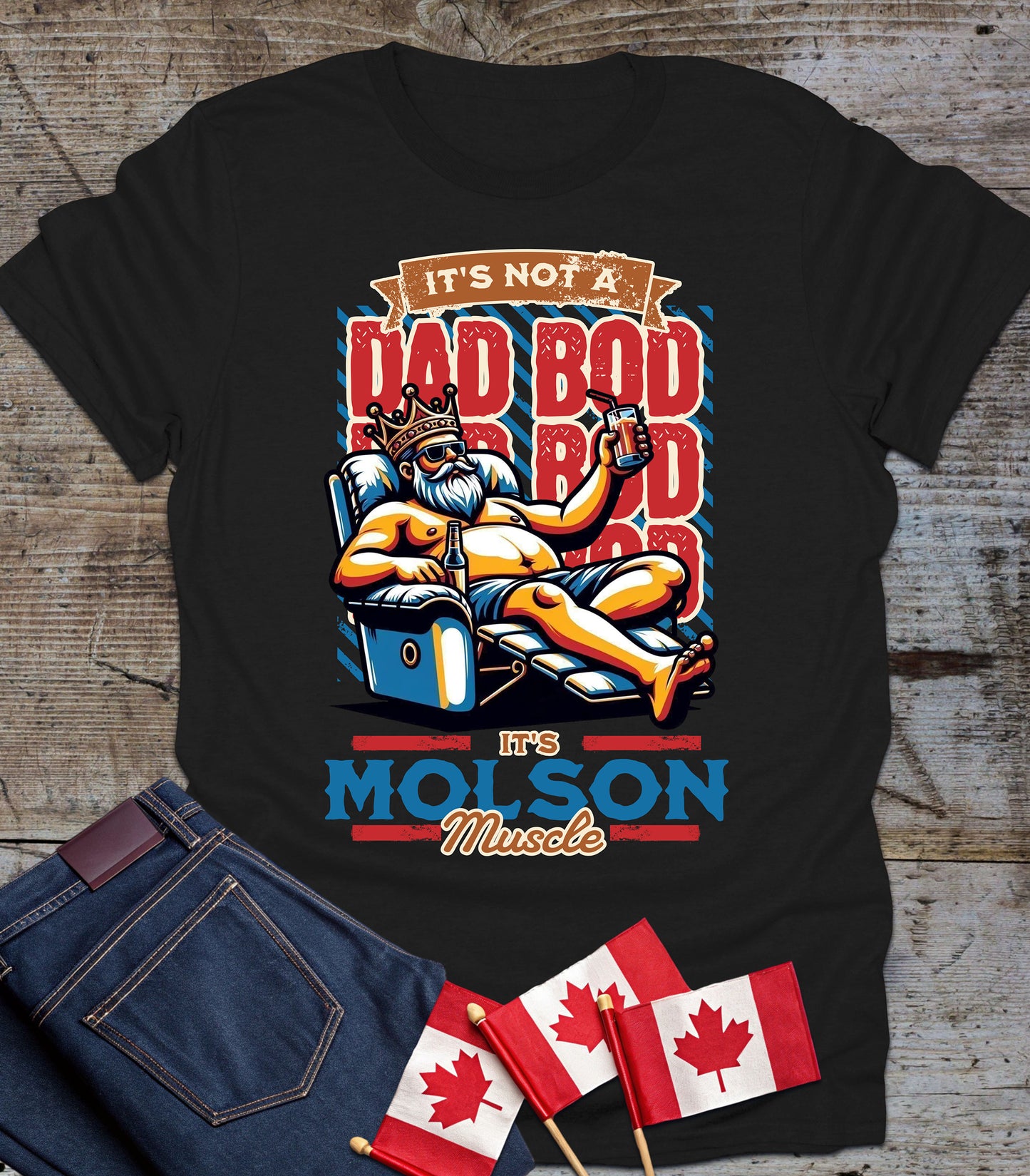 Funny Dad Bod - Molson Muscle Tee