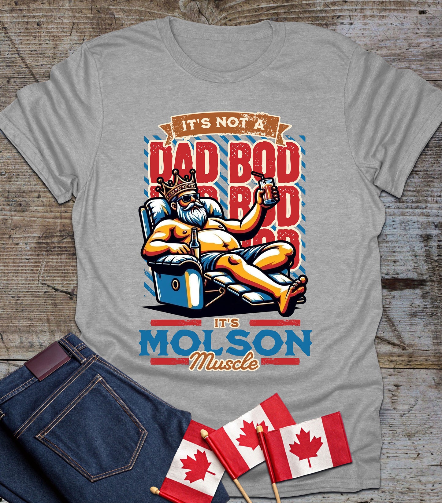 Funny Dad Bod - Molson Muscle Tee