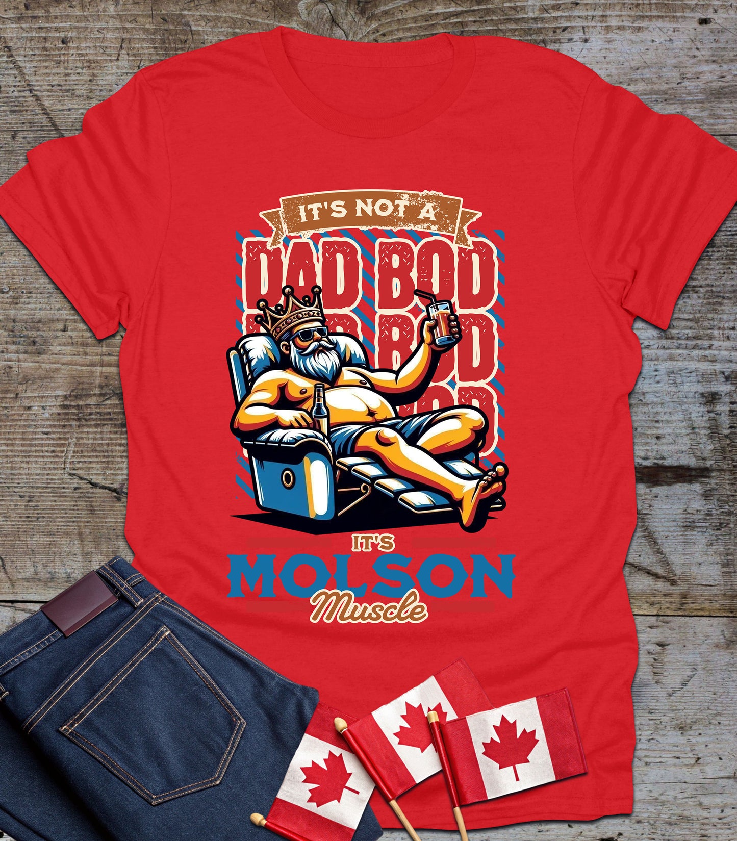 Funny Dad Bod - Molson Muscle Tee