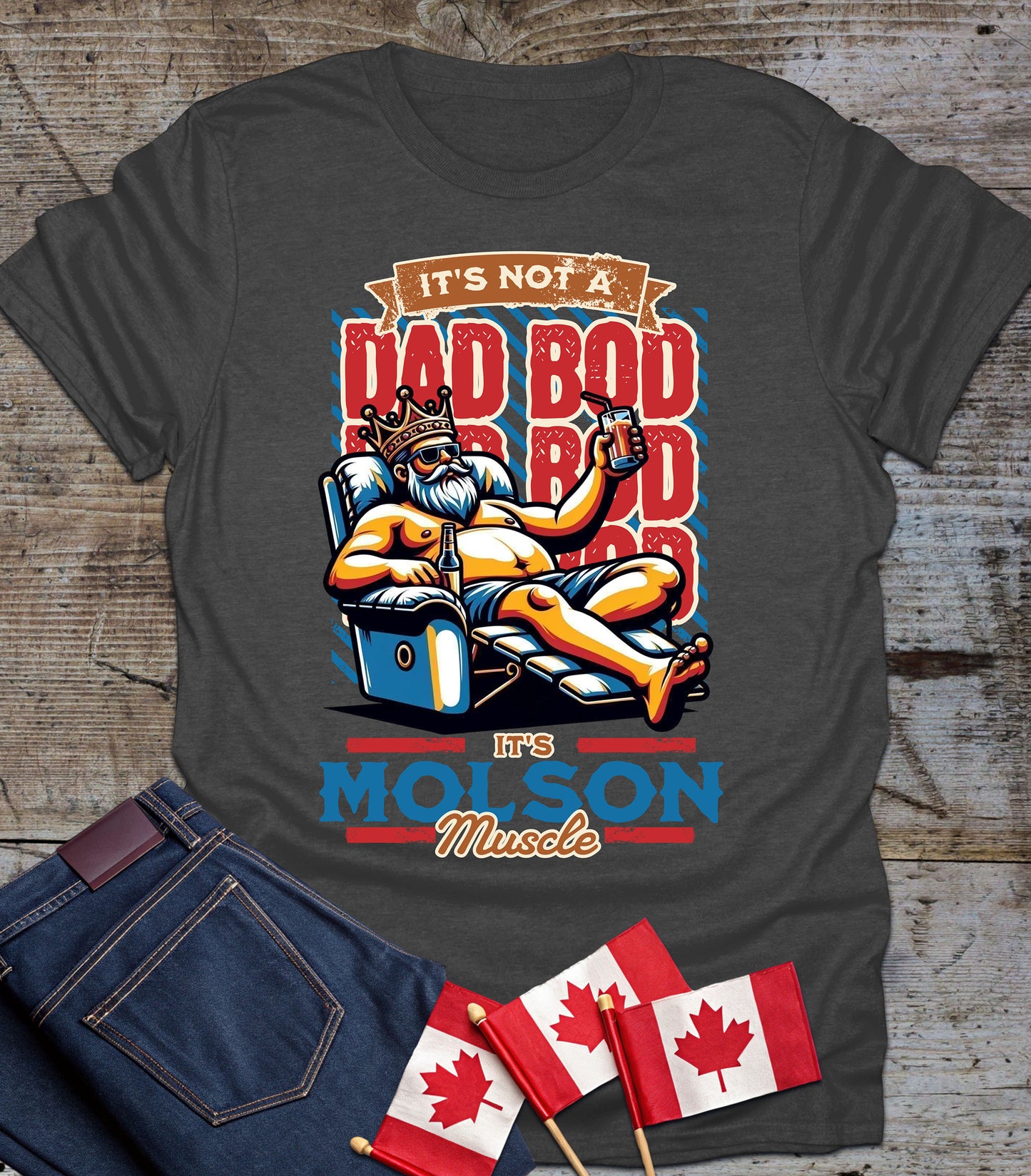 Funny Dad Bod - Molson Muscle Tee