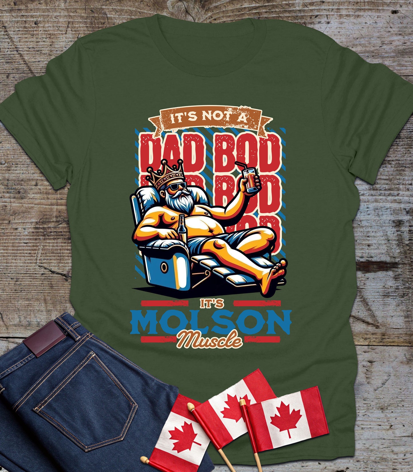 Funny Dad Bod - Molson Muscle Tee