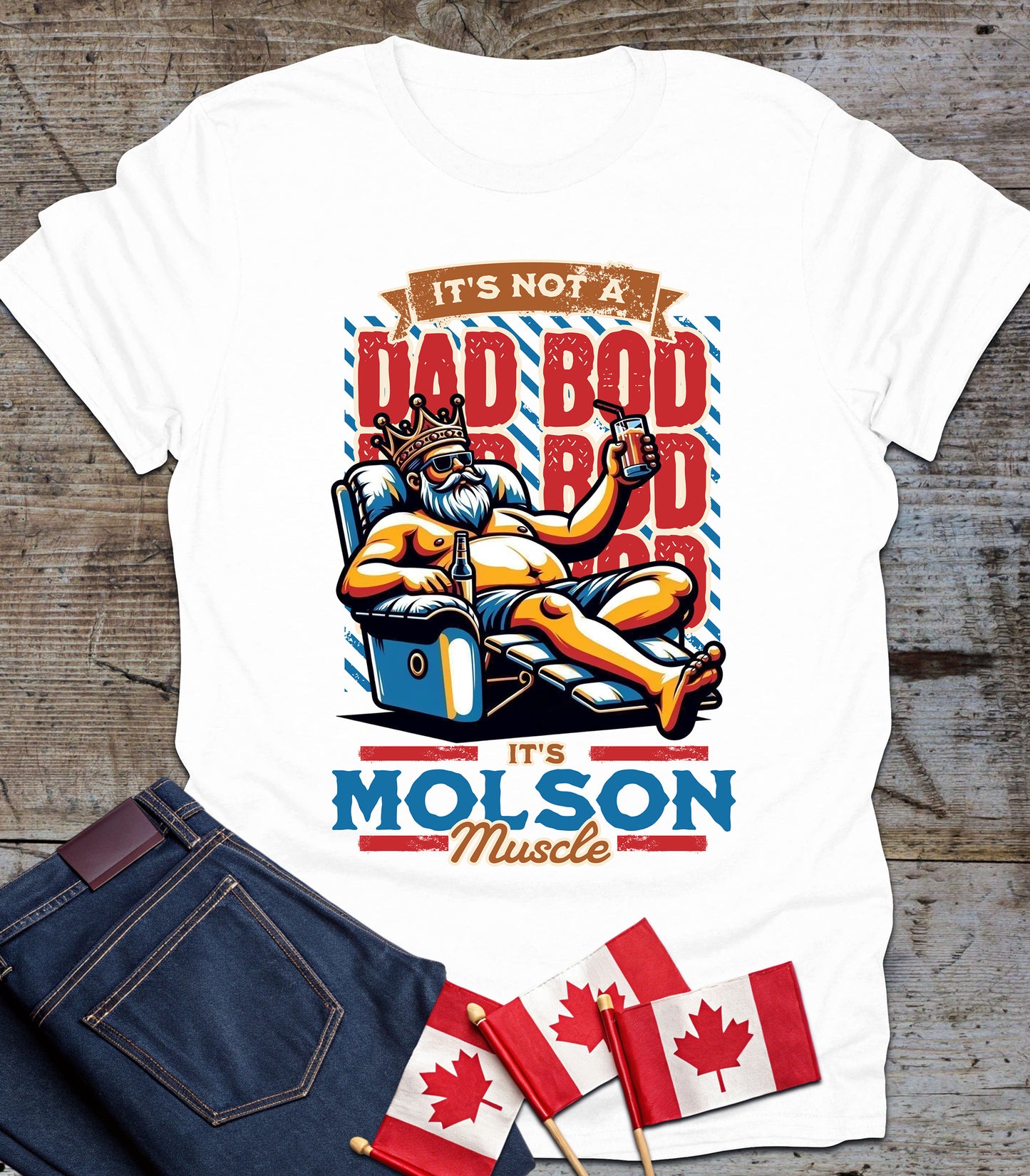 Funny Dad Bod - Molson Muscle Tee