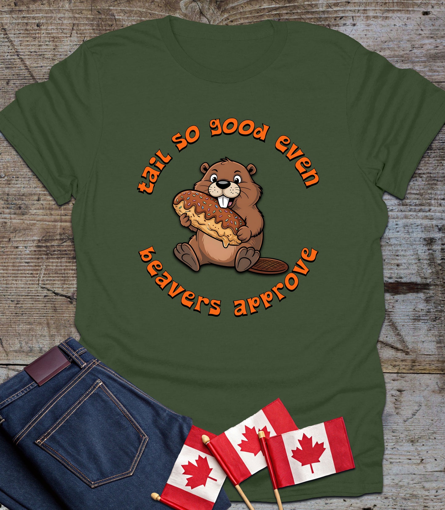 Tail so good, even Beavers Approve - Funny T-Shirt