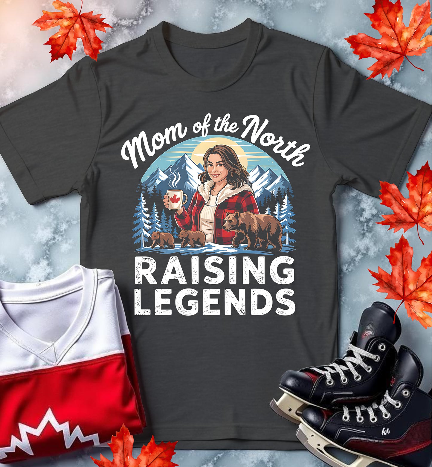 Canadian Mom of the North Softstyle T-Shirt for Mothers Day