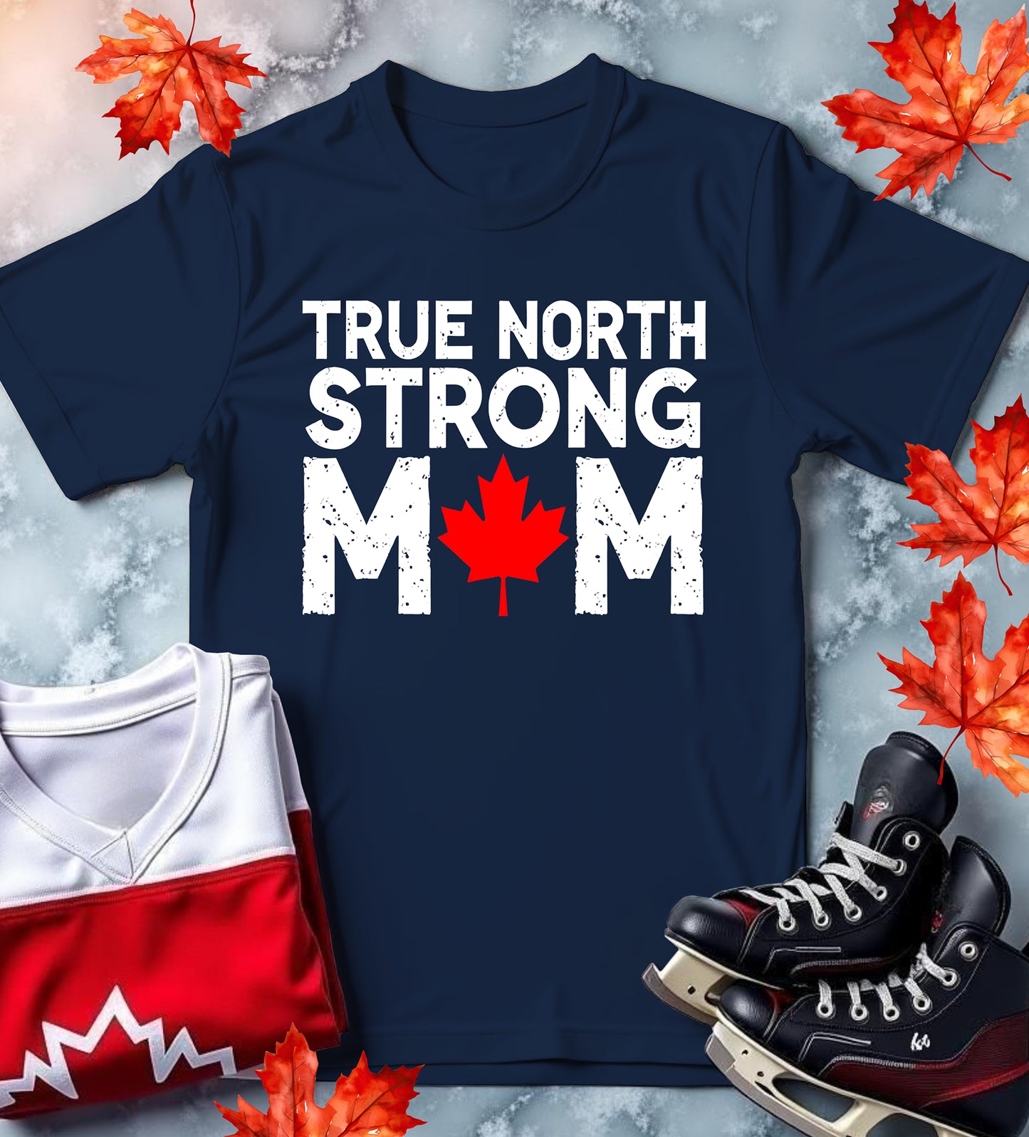 Canadian Mom Softstyle T-Shirt - True North Strong Mothers Day Gift