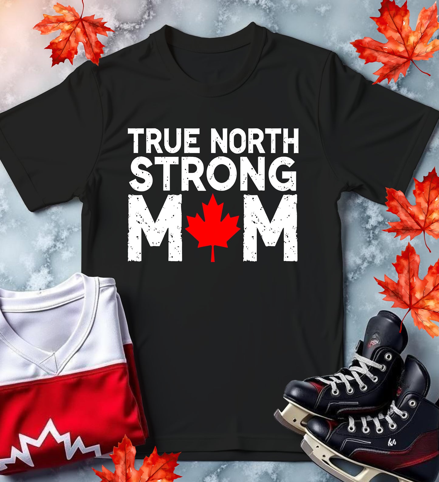 Canadian Mom Softstyle T-Shirt - True North Strong Mothers Day Gift