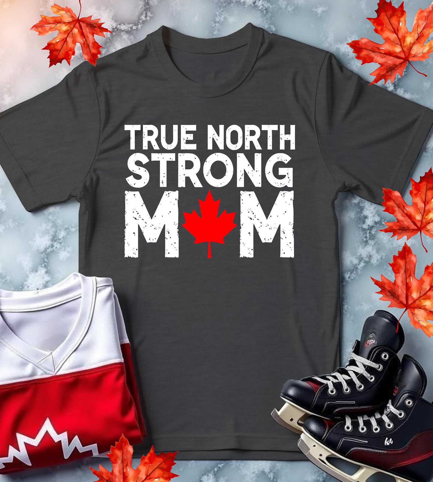 Canadian Mom Softstyle T-Shirt - True North Strong Mothers Day Gift