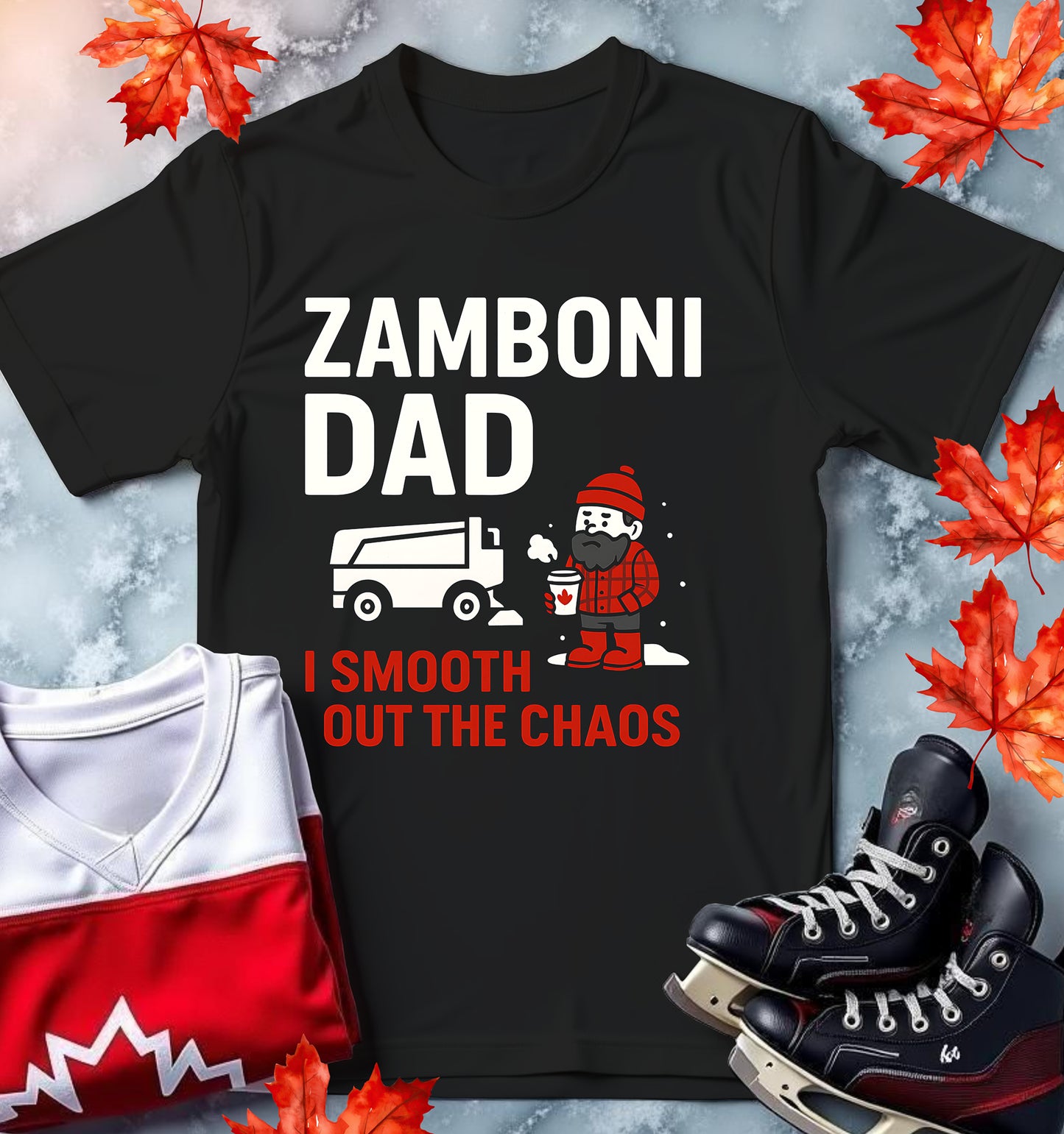 Zamboni Dad T-Shirt - Perfect Gift for Hockey Lovers and Dads