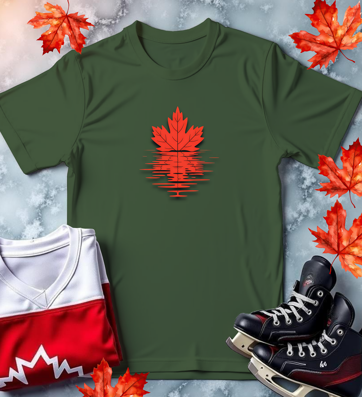 "Reflections of Canada" Red Maple Water Tee