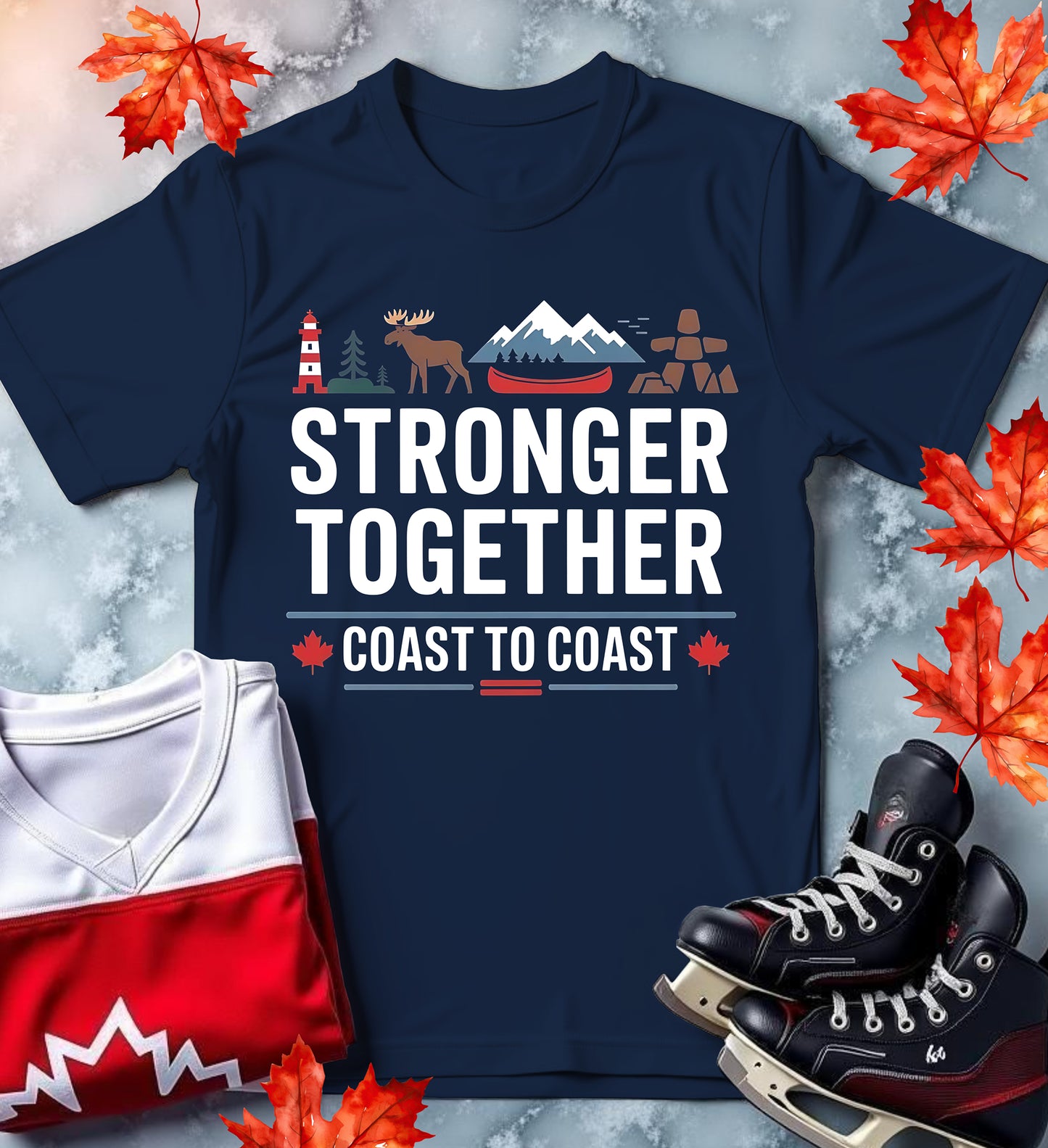 "Stronger Together: Coast to Coast" Canadian Unity T-Shirt
