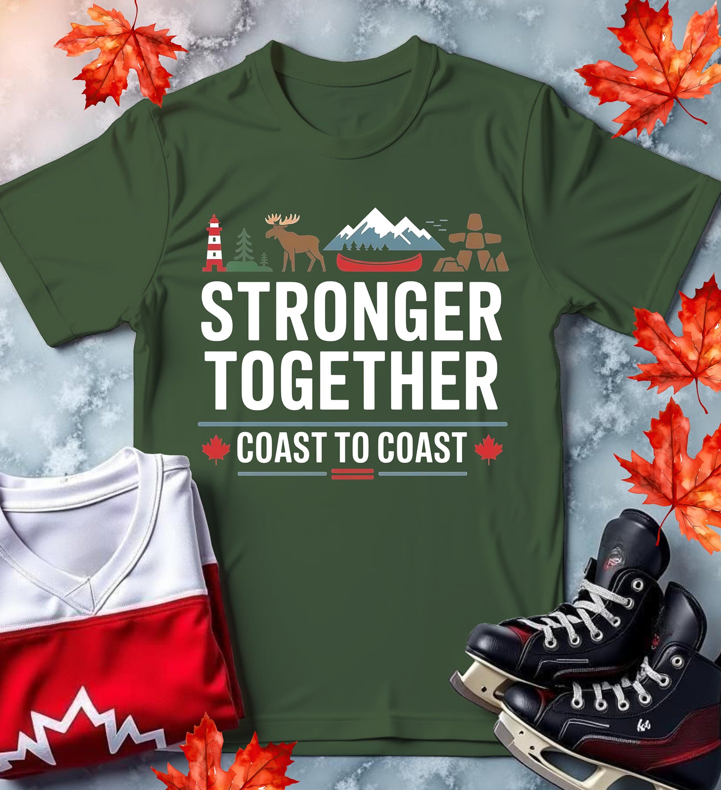 "Stronger Together: Coast to Coast" Canadian Unity T-Shirt