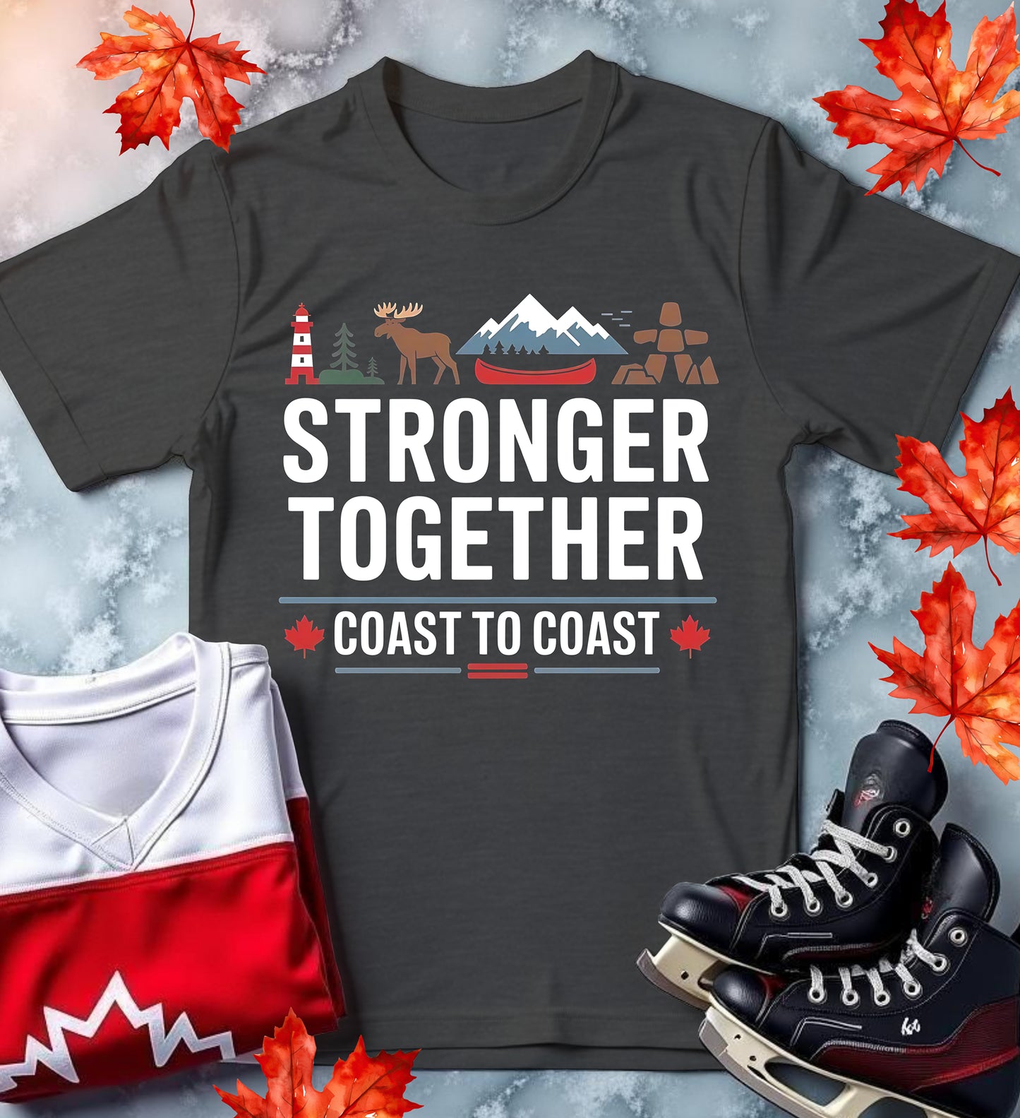 "Stronger Together: Coast to Coast" Canadian Unity T-Shirt