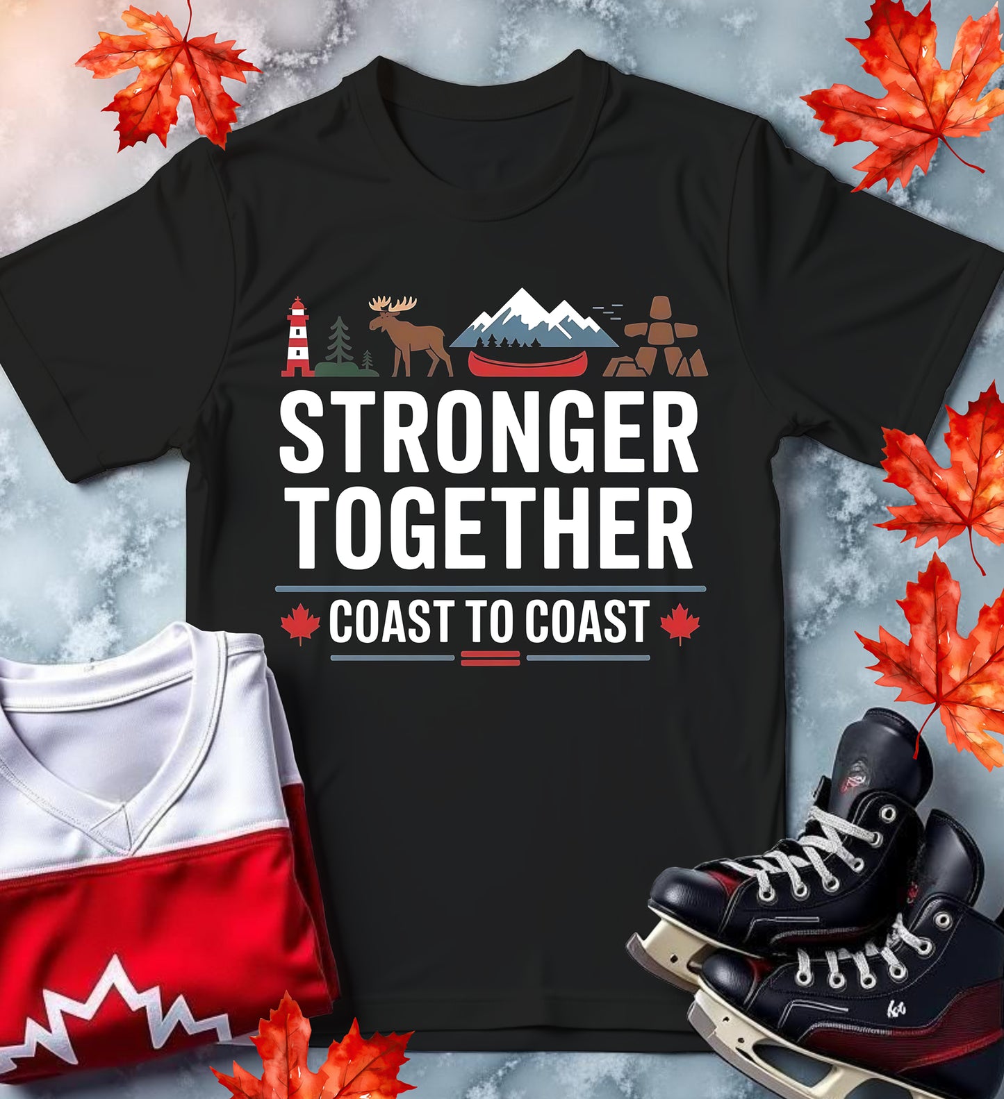 "Stronger Together: Coast to Coast" Canadian Unity T-Shirt