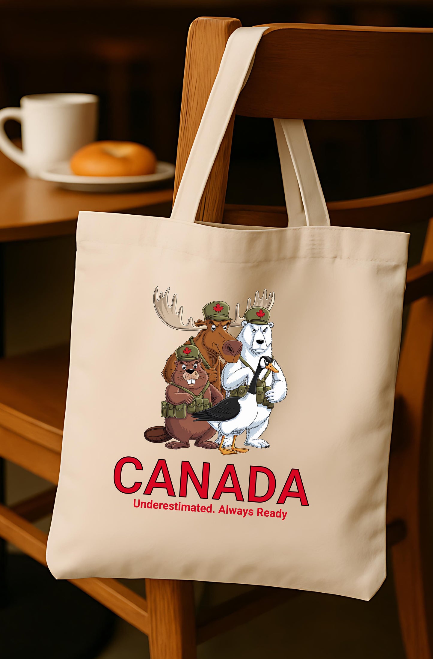 Canada Underestimated, Always Ready - Tote Bag