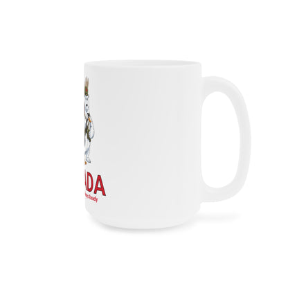 Canada-Themed Ceramic Mug - Underestimated. Always Ready - 15oz, 20oz