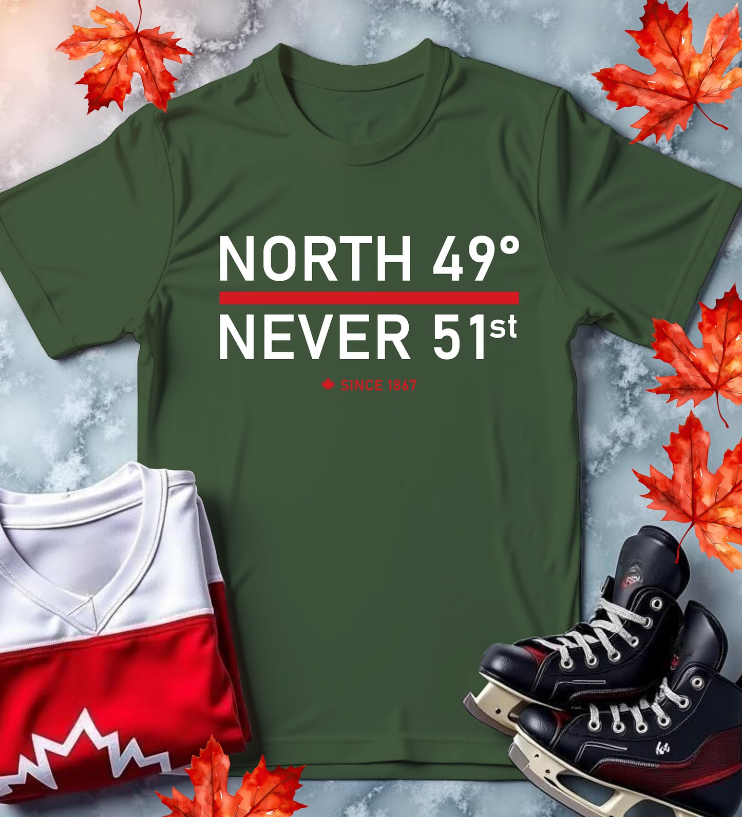 North 49° Never 51st | T-Shirt