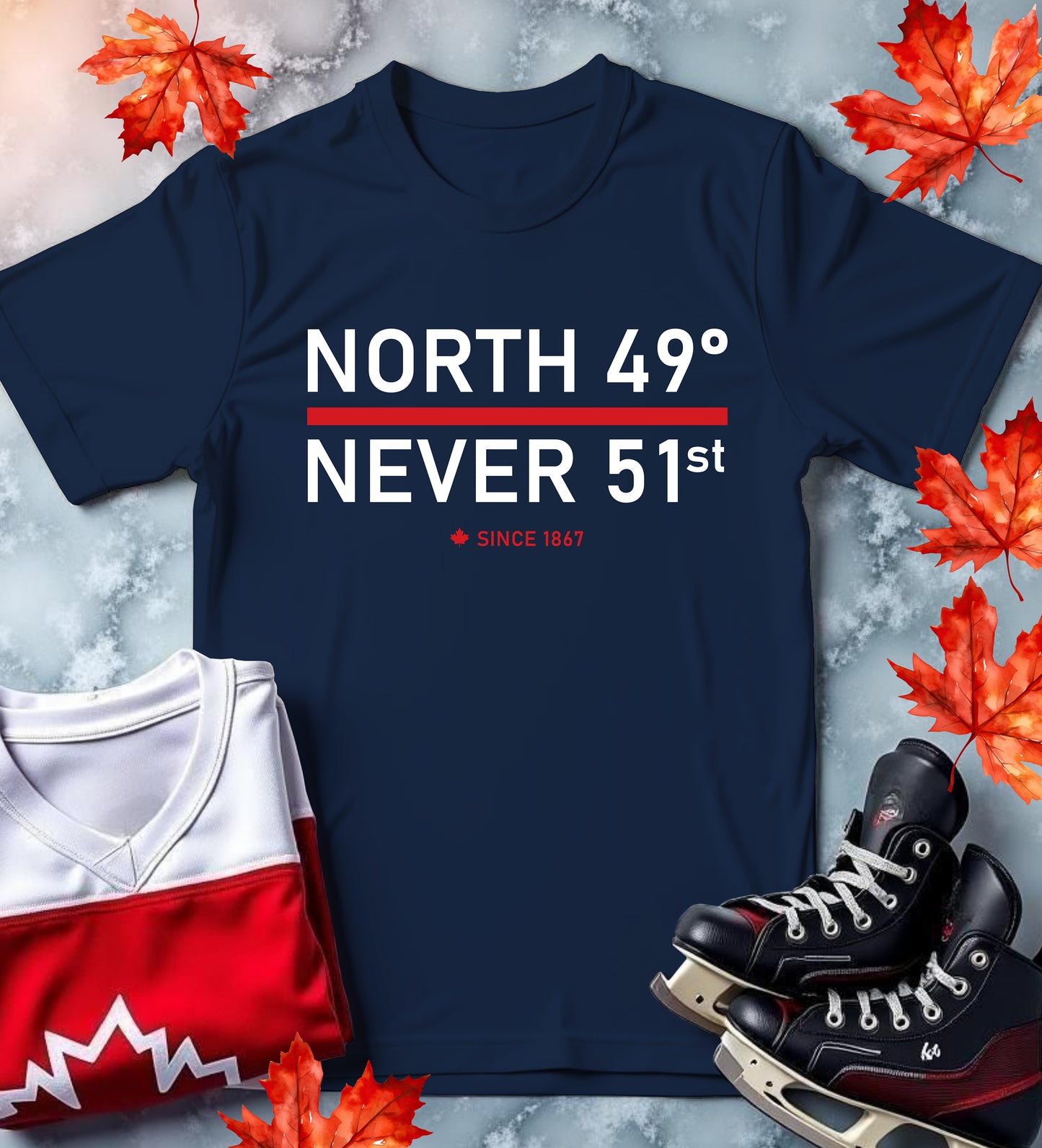 North 49° Never 51st | T-Shirt