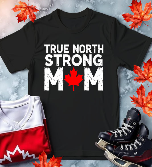Canadian Mom Softstyle T-Shirt - True North Strong Mothers Day Gift