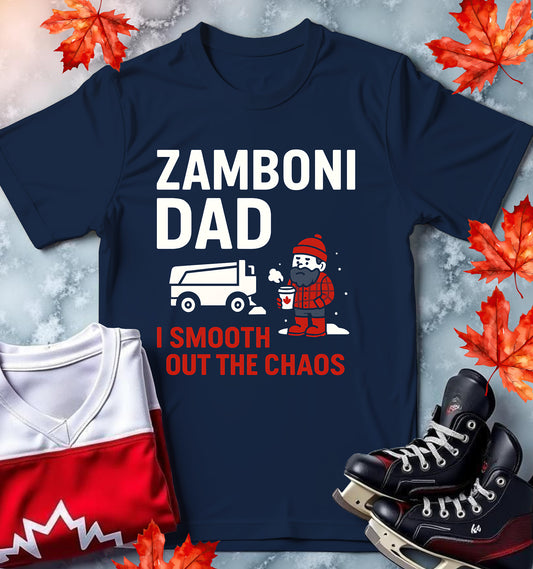 Zamboni Dad T-Shirt - Perfect Gift for Hockey Lovers and Dads