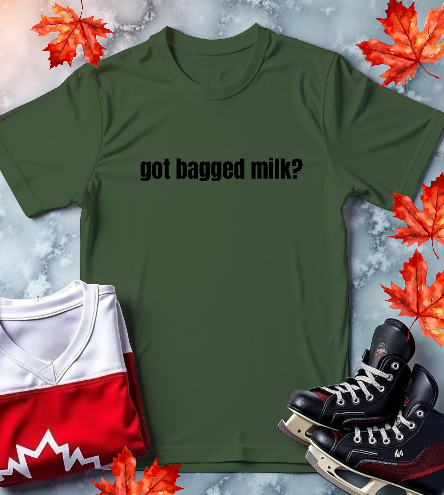 "Got Bagged Milk?" Canadian Culture Classic Tee