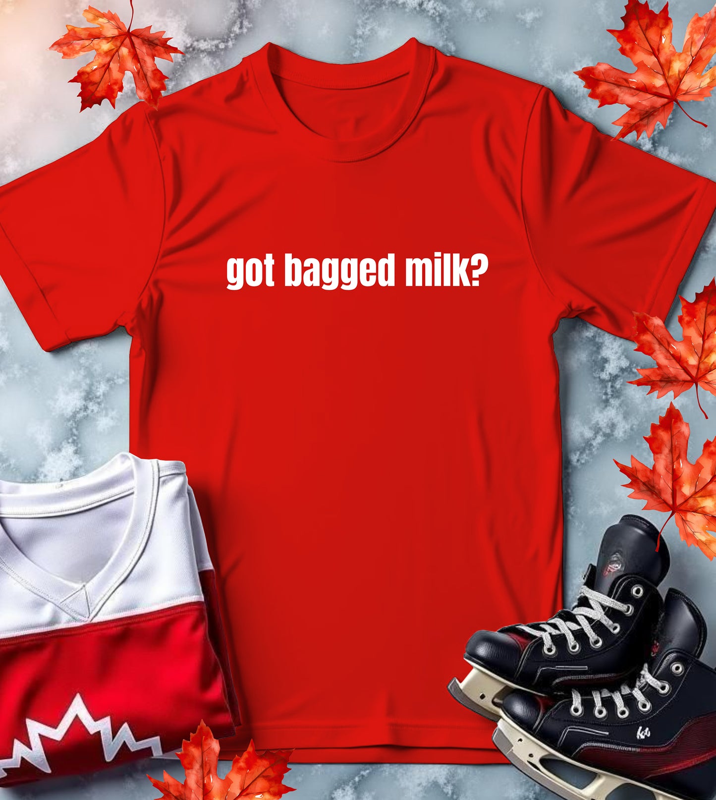 "Got Bagged Milk?" Canadian Culture Classic Tee
