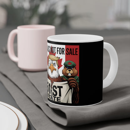 Canada is not for Sale Ceramic Mug - Unique Gift for Proud Canadians