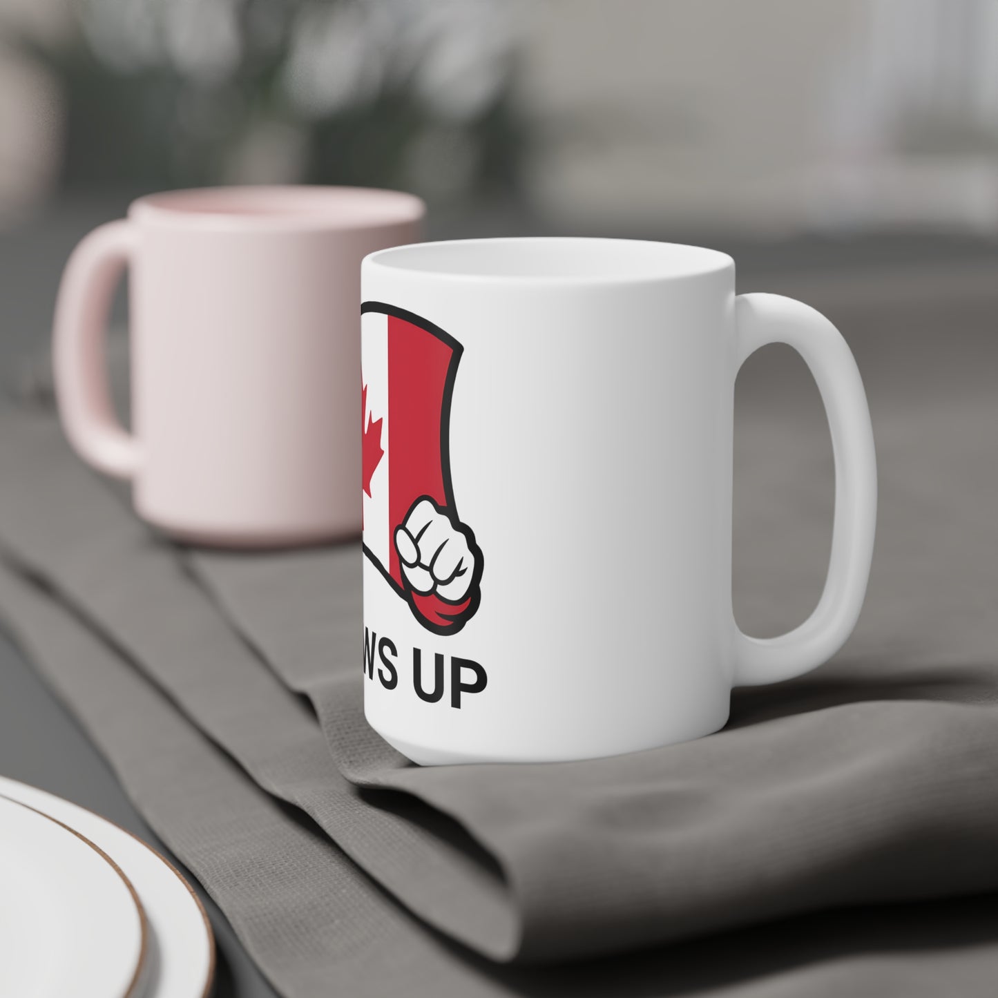 Elbows Up Canadian Ceramic Mug - 15oz/20oz